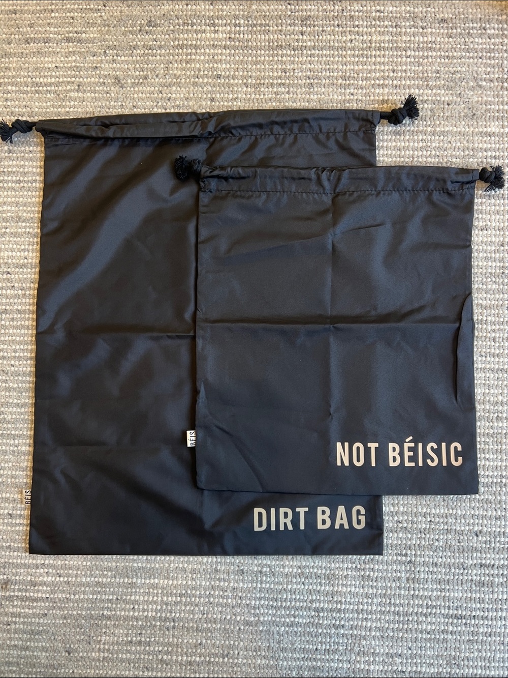 BEIS Dirt Bag & Not Beisic Bag - Black/Tan